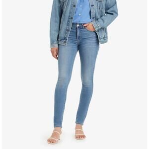 LEVI'S Mid Rise Skinny Jean Full-Length Stretch Denim Medium Indigo Wash Size 8